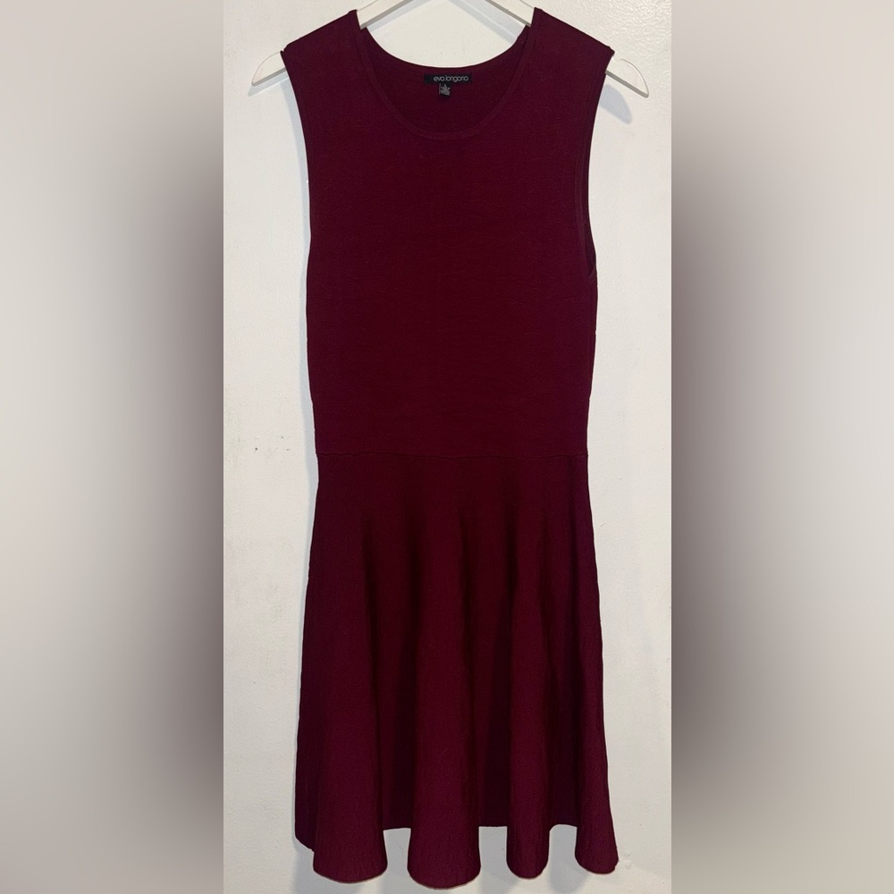 Elegant Burgundy Women's Dress